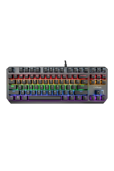 Trust GXT 834 Callaz TKL Tastatură mecanică cu fir, switch-uri liniare, LED n...