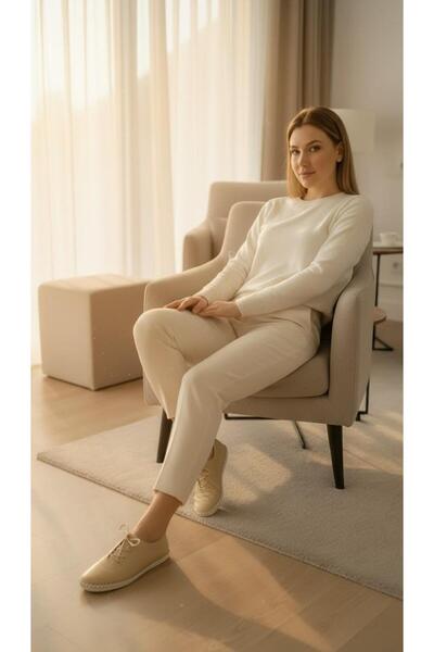 eforia Neyneva 1622 Beige Genuine Leather Full Orthopedic Casual Daily Women'...