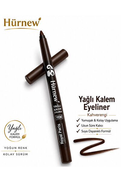 Genel Markalar HÜRNEW ultra yağlı kalem eyliner kahve