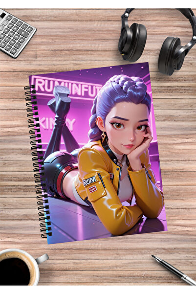 mertfigur Kpop Demon Hunters Anime Spiral Notebook A5 (50 Sheets)