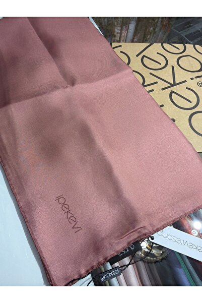 ipekevi Plain Twill Silk Scarf Copper 01116