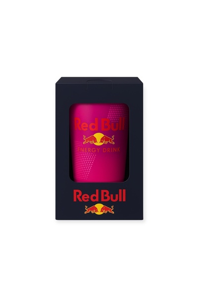 Red Bull LED Light-Up Tumbler with Lid - Pink
