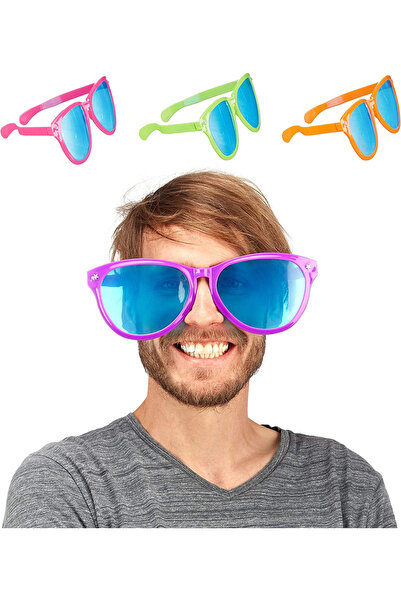 colezium Big Party Glasses Colorful 12 Pieces 27X9 cm
