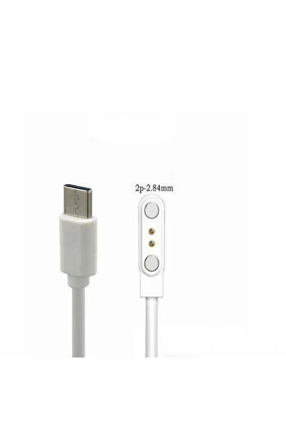silabor Akıllı Saat Manyetik Şarj Kablosu Type-C Girişli 60 cm Universal Şarj...