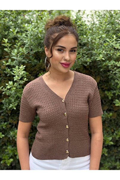 ROKH Women's Summer Knitted Cardigan Blouse