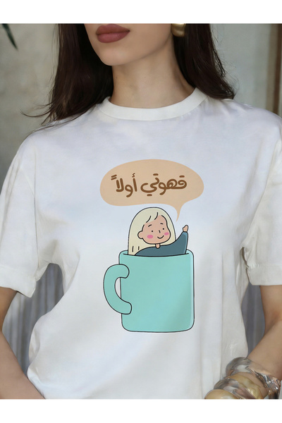 YHDZ تيشيرت نسائي كاجوال من قطن 100%، نسيج قابل للتنفس، قابل للغسل في الغسالة
