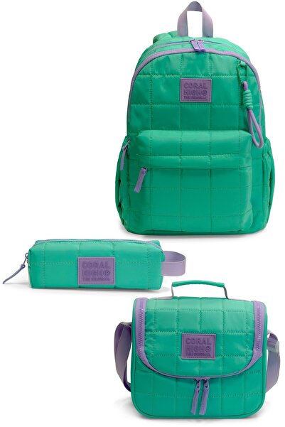 Coral High Water Green 3-Piece School Bag Set Set0124419