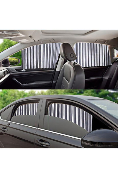 Vivendo Set 4 parasolare retractabile auto, geamuri laterale fata-spate