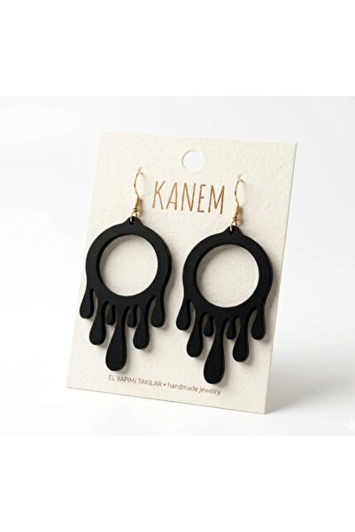 Kanem3D أقراط دائرية على شكل قطرة