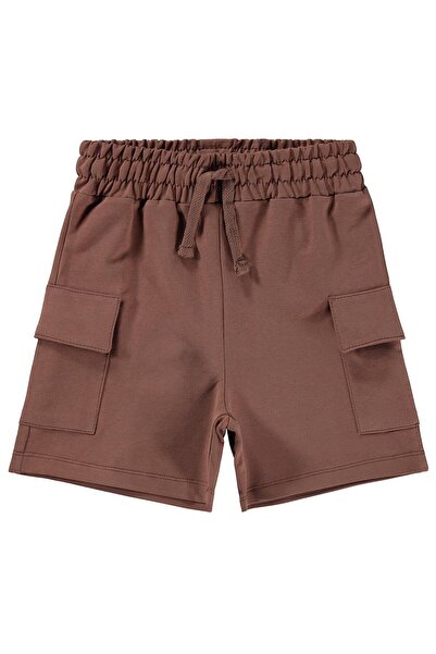 Civil Boys Basic Cargo Pocket Capri for 2-5 Years - Brown