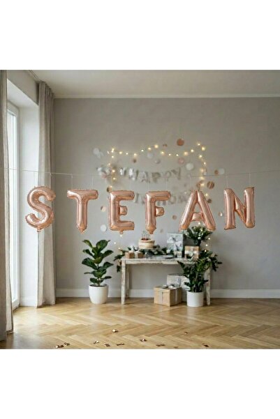 Bibilel Metallic Foil Balloons, Bibilel, STEFAN Top Bottom Set , Helium or Ai...