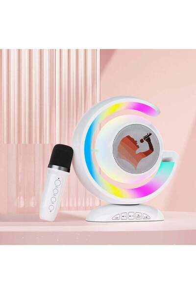 Vivendo Boxă Portabilă cu Microfon Wireless, Lumină LED și Sunet Dinamic – Pa...