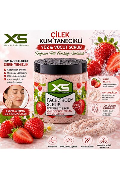 x5 Scrub Strawberry Extract Facial Peeling Anti-Blackhead Purifying Pore Tigh...