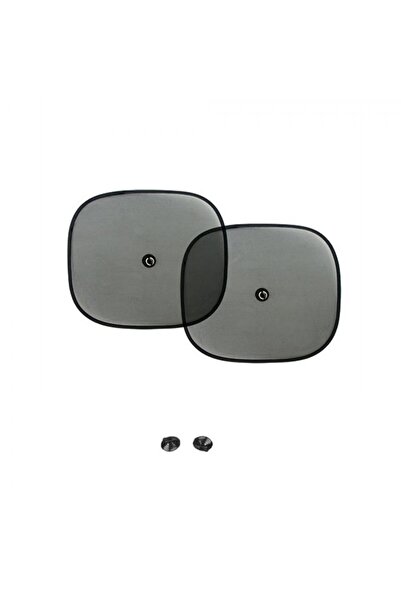 VİTEKSA Side Window Oval Curtain with Suction Cups, 2 Pieces