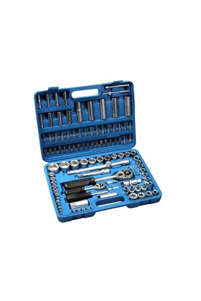 Vivendo Trusa profesionala scule cu 108 piese tubulare cromate Chrome Vanadium