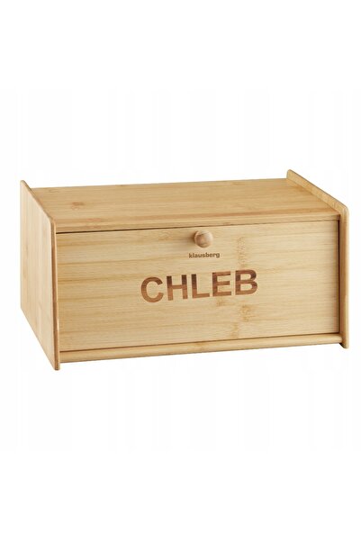 Klausberg Coș de pâine din bambus KB-7934 cu inscripția CHLEB |   Design natural
