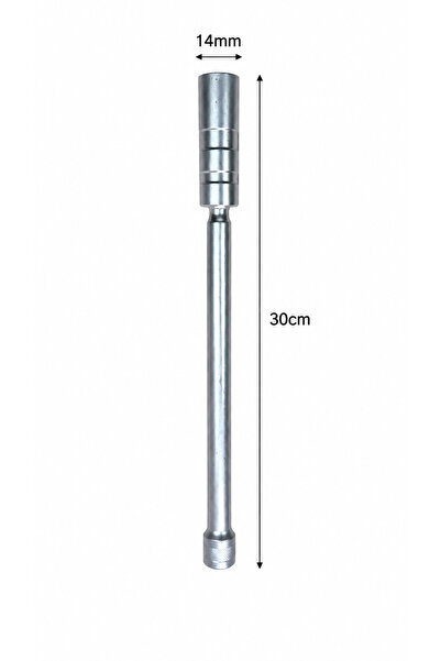 ÖZGÜN 14 mm 30 cm Long Spark Plug Socket with Joint