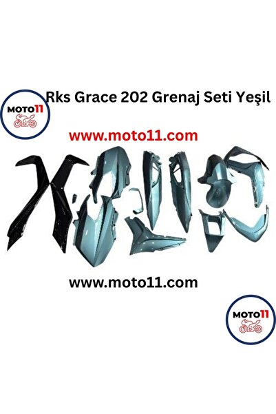 RKS Grace 202 Kaporta Grenaj Seti Yeşil | Moto11