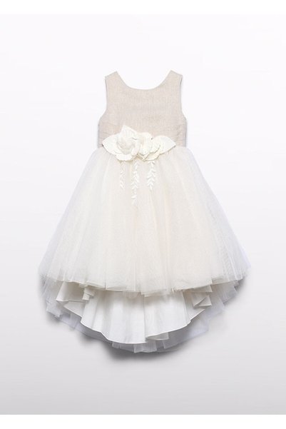 Abel & Lula 5032 Abel&Lula Girls' Short Front Long Back Evening Party Dress