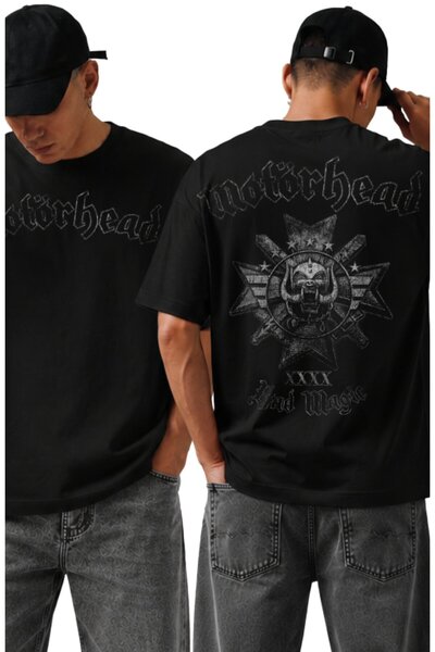 Fuddy Moda Μπλουζάκι Unisex Motörhead Bad Magic με στάμπα στην πλάτη, Υπερμεγ...