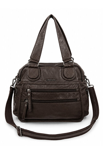 Sanmorris Geantă de umăr și crossbody din piele artificială pentru femei, vol...