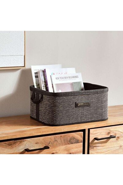 PAN HOME Dorian Bamboo Rectangular Basket With Fabric Liner 40x30x18cm-natura...