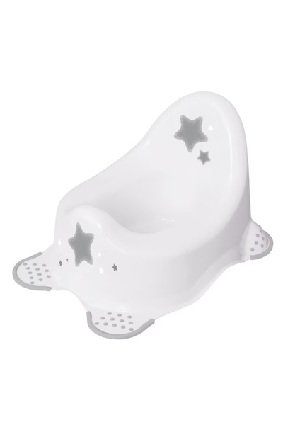 Keeeper Scaun de oliță anti-alunecare cu model de stele