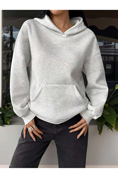 luci sports 3 Yarn Oversize Hooded Sweatshirt