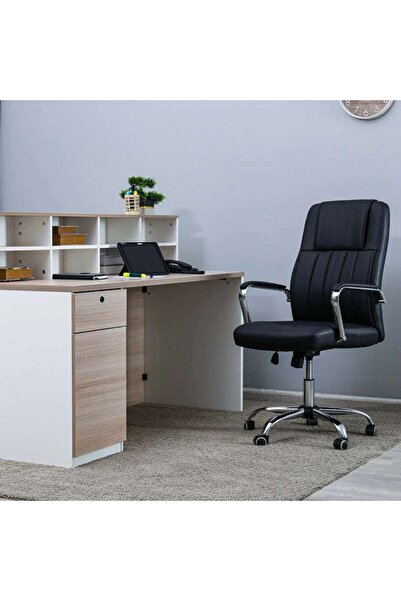 PAN HOME Aida Office High Back Chair - Black