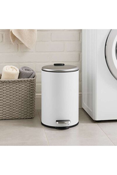 PAN HOME Cassidy 7L Step Bin 27.5X27.5X33CM-White