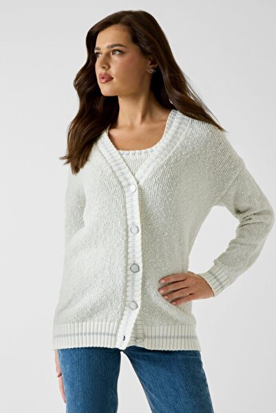 Guess Cardigan alb pentru femei