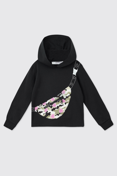 Panço Baby Girl Black Sweatshirt
