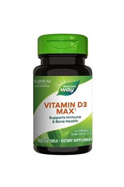 Secom Vitamina D3 Nature's Way, 5000 UI, 60 capsule,