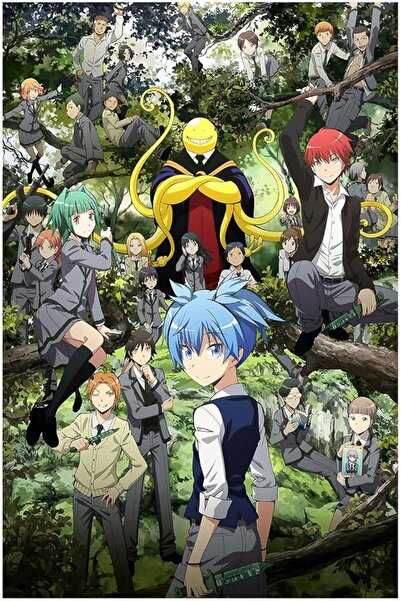 ESSESORIES Assassination Classroom Japan Manga Personality Anime Family Poste...