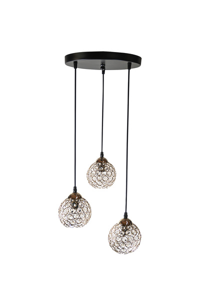 ARlight PDA 3459-3 Gd # 3/Φ με Χρυσες Κρυσταλινες Μπαλες Σε Ροζετα 3xε14 0106600