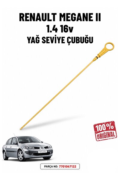 Renault Megane 2 1.4 16V (K4J) Yağ Seviye Çubuğu Orijinal 7701067122
