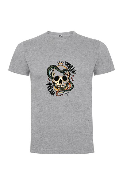iLovePrints Serpent Crown Illustration Tshirt