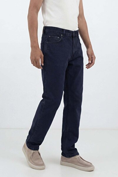 Antioch Mavi Siyah Tapered Fit Erkek Jean
