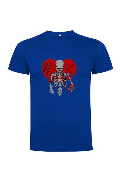 iLovePrints Bloodied Gothic Heart Skeleton Tshirt