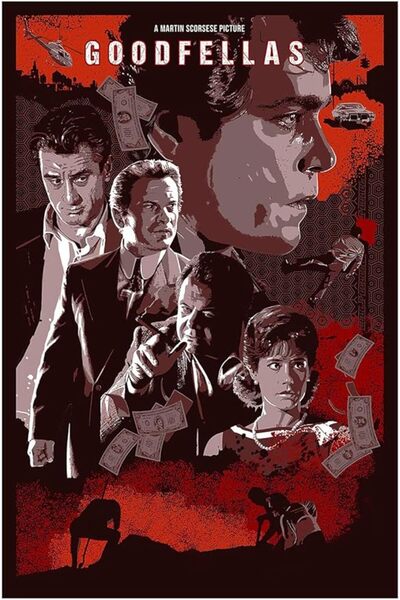 ESSESORIES ملصق جداري موسيقي لفيلم Goodfellas لديكور الغرفة ذاتي اللصق
