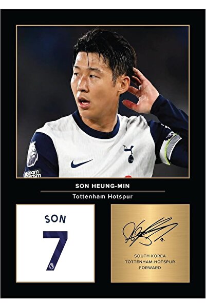 ESSESORIES Icons Son Heung Min Signed A4 Printed Photo Picture Display Poster...