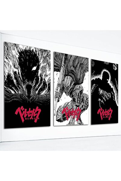 ESSESORIES Foefvpeft Piece Japense Anime Berserk Figure Gallery Poster Wall A...