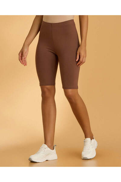 REDTAG Women Brown Biker Shorts