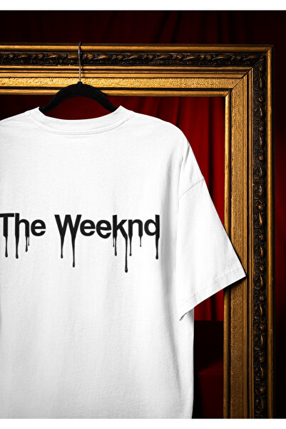 MG Weeknd Printed Crewneck Cotton Oversize Fit Unisex Short Sleeve T-Shirt