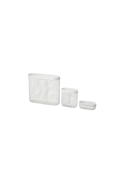 IKEA Piesă de tablă multifuncțională SKÅDIS, albă, set de 3