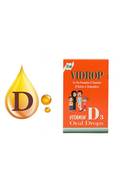 vidrop فيدروب، قطرات فموية، مكمل فيتامين د3 للحفاظ على صحة العظام - 15 مل، لد...