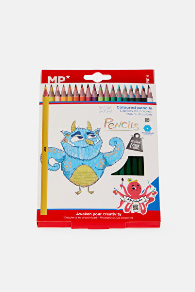Main Paper 36 Pcs Coloured Pencil, Multicolor