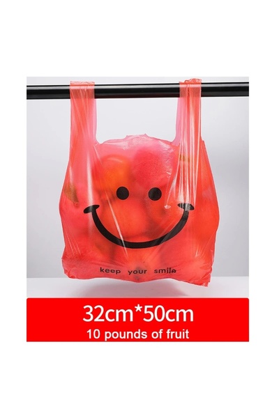 choice2 50pcs Red-32x50cm 200-50Pcs Plastic Shopping Bags with Handle 3 Sizes...