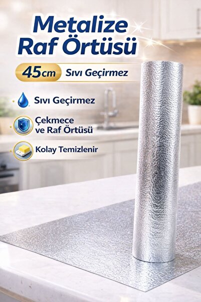Empressco 1 Rulo Metalize 45 CM ❤️ 3 METRE ❤️ Raf Örtüsü ❤️ Çekmece Örtüsü ❤️...
