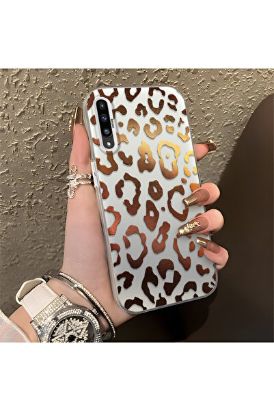 SLIMFELT Samsung Galaxy A50/A50S/A30S Uyumlu Lüks çok yönlü leopar desenli kı...